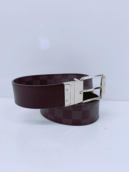 DAMIER PRINT M9156 35MM REVERSIBLE BELT 85CM