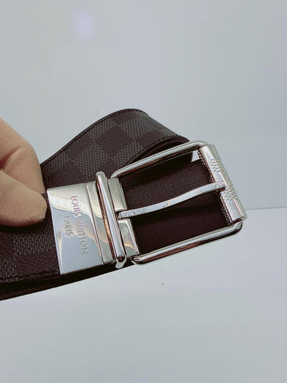 DAMIER PRINT M9156 35MM REVERSIBLE BELT 85CM