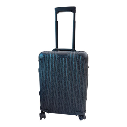 BLACK OBLIQUE ALUMINUM DIOR RIMOWA CABIN SUITCASE BAG