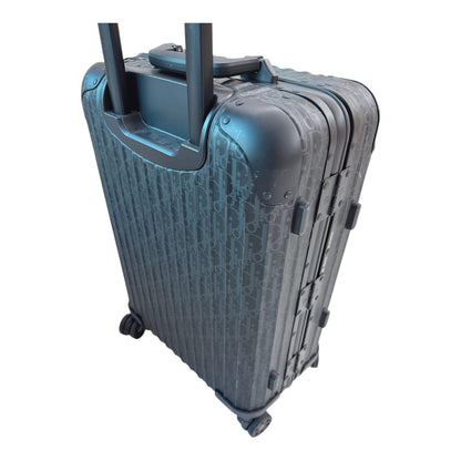 BLACK OBLIQUE ALUMINUM DIOR RIMOWA CABIN SUITCASE BAG