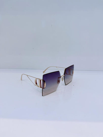 30MONTAIGNE S7U GRADIENT PURPLE TO BLUE SQUARE SUNGLASSES