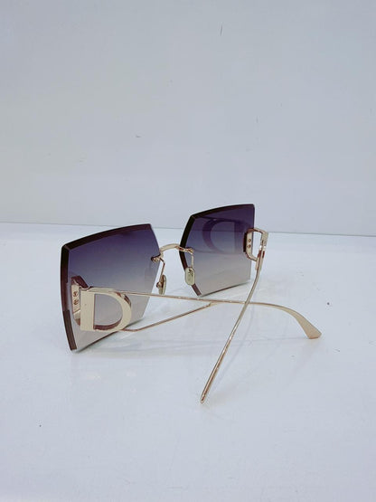 30MONTAIGNE S7U GRADIENT PURPLE TO BLUE SQUARE SUNGLASSES