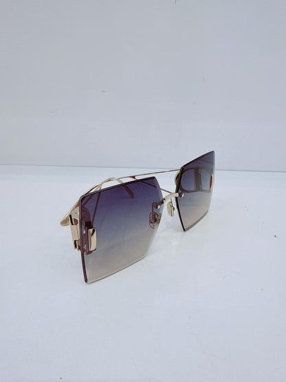 30MONTAIGNE S7U GRADIENT PURPLE TO BLUE SQUARE SUNGLASSES