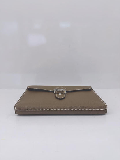 ETOUPE SAC A DEPECHES 24 POUCH PALLADIUM HARDWARE