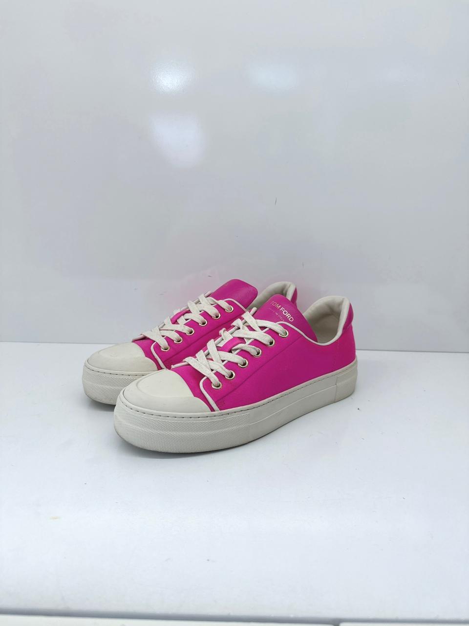 PINK CITY TOE LOW TOP SNEAKERS 37