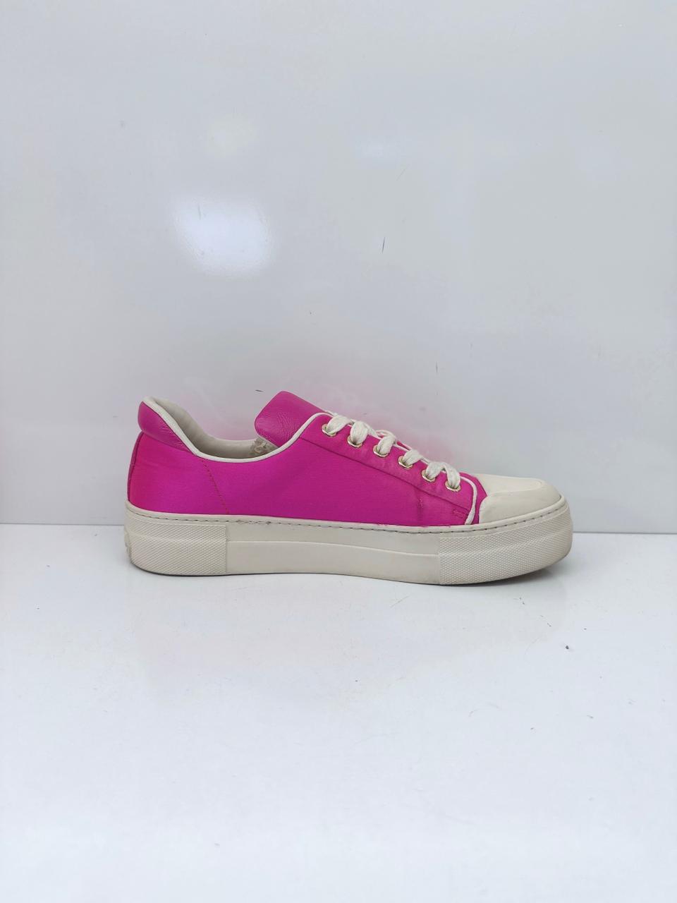 PINK CITY TOE LOW TOP SNEAKERS 37