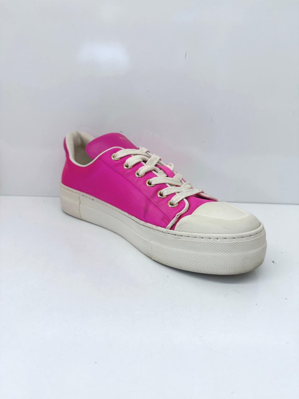 PINK CITY TOE LOW TOP SNEAKERS 37