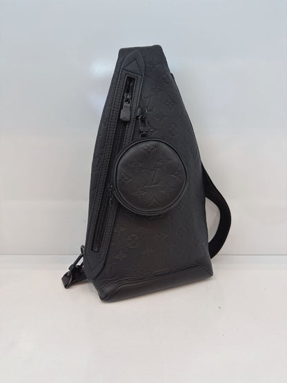 BLACK MONOGRAM SHADOW DUO SLINGBAG