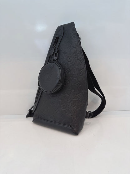 BLACK MONOGRAM SHADOW DUO SLINGBAG
