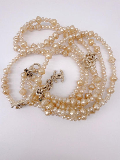 PEARL TRIPLE STRAND CC NECKLACE