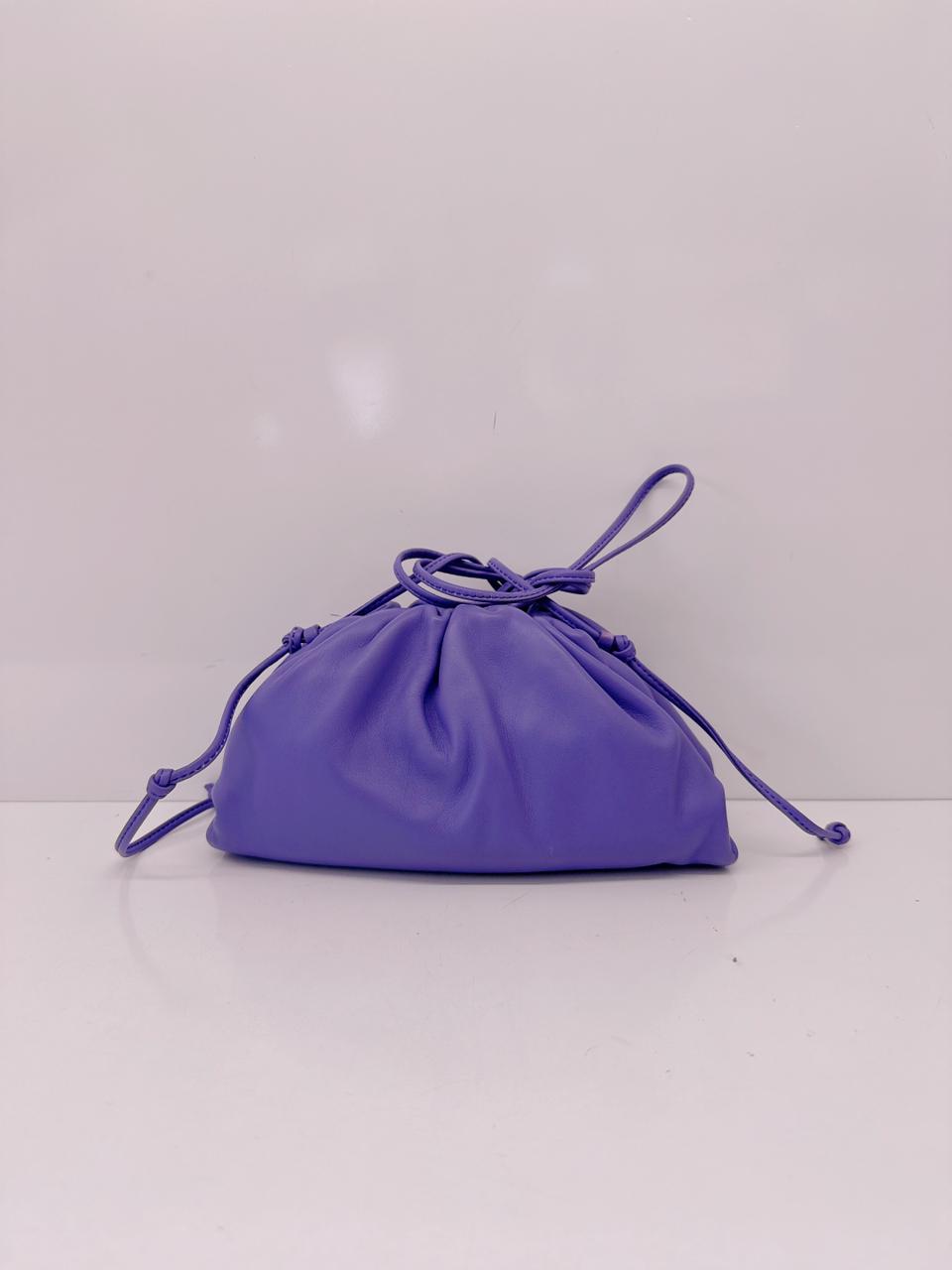 PURPLE CALFSKIN THE MINI POUCH