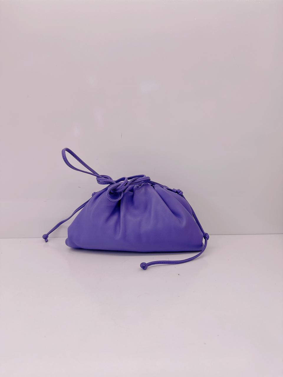 PURPLE CALFSKIN THE MINI POUCH