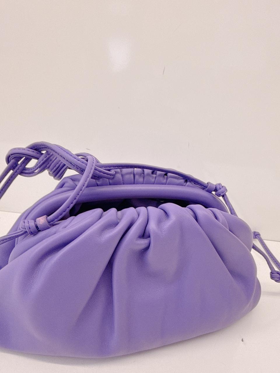 PURPLE CALFSKIN THE MINI POUCH