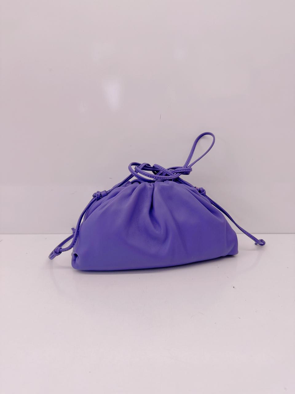 PURPLE CALFSKIN THE MINI POUCH