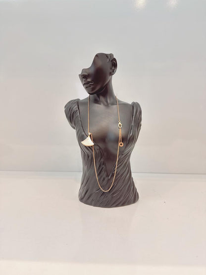 18K ROSE GOLD MOTHER OF PEARL DIAMOND DIVA'S DREAM NECKLACE