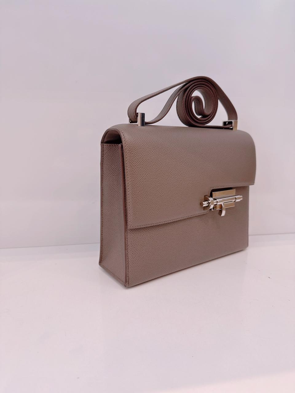 ETAIN VERROU 23 EPSOM LEATHER LEATHER PALLADIUM HARDWARE