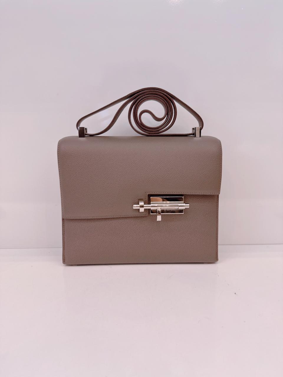 ETAIN VERROU 23 EPSOM LEATHER LEATHER PALLADIUM HARDWARE