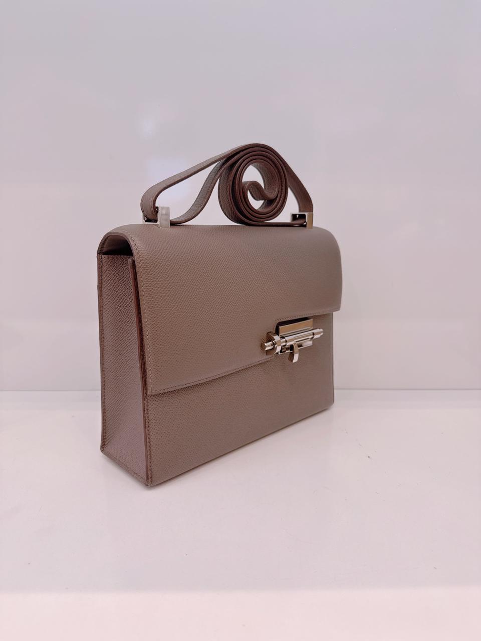 ETAIN VERROU 23 EPSOM LEATHER LEATHER PALLADIUM HARDWARE