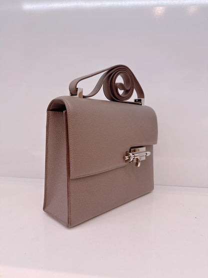 ETAIN VERROU 23 EPSOM LEATHER LEATHER PALLADIUM HARDWARE