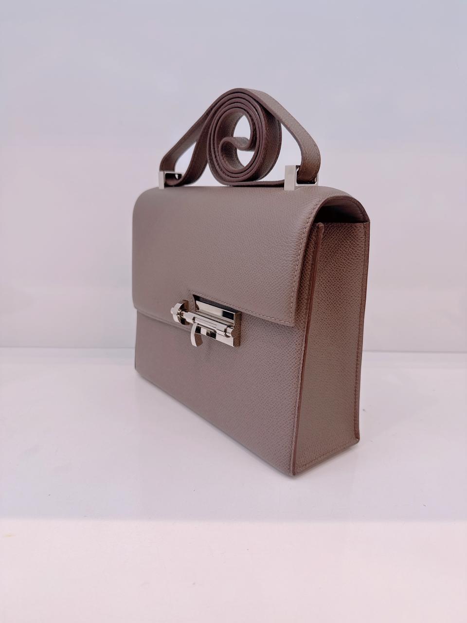 ETAIN VERROU 23 EPSOM LEATHER LEATHER PALLADIUM HARDWARE