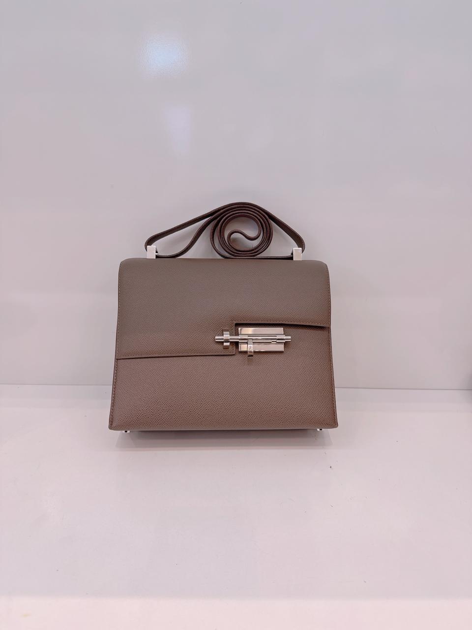 ETAIN VERROU 23 EPSOM LEATHER LEATHER PALLADIUM HARDWARE