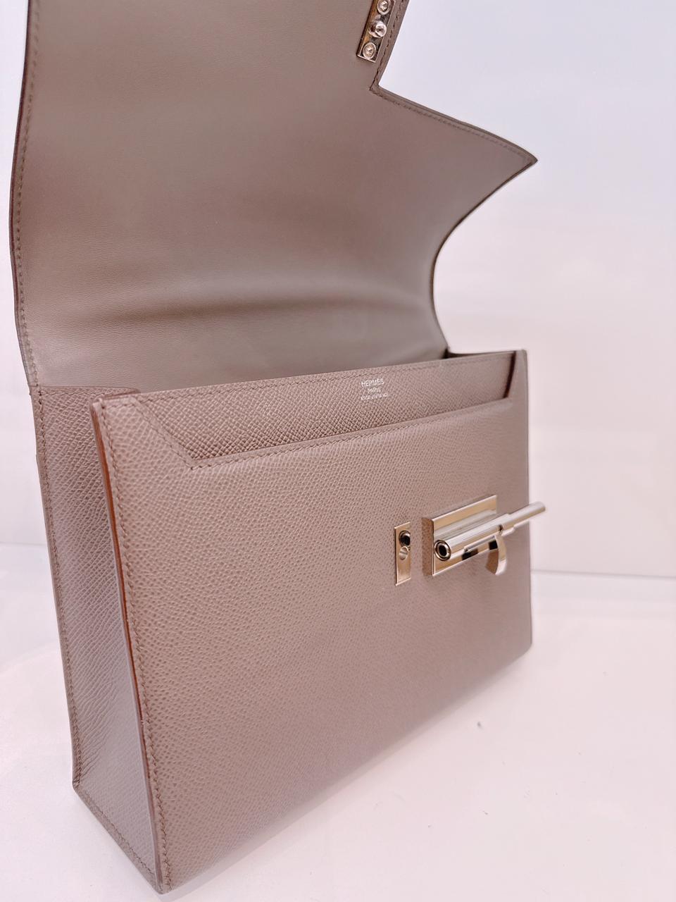 ETAIN VERROU 23 EPSOM LEATHER LEATHER PALLADIUM HARDWARE