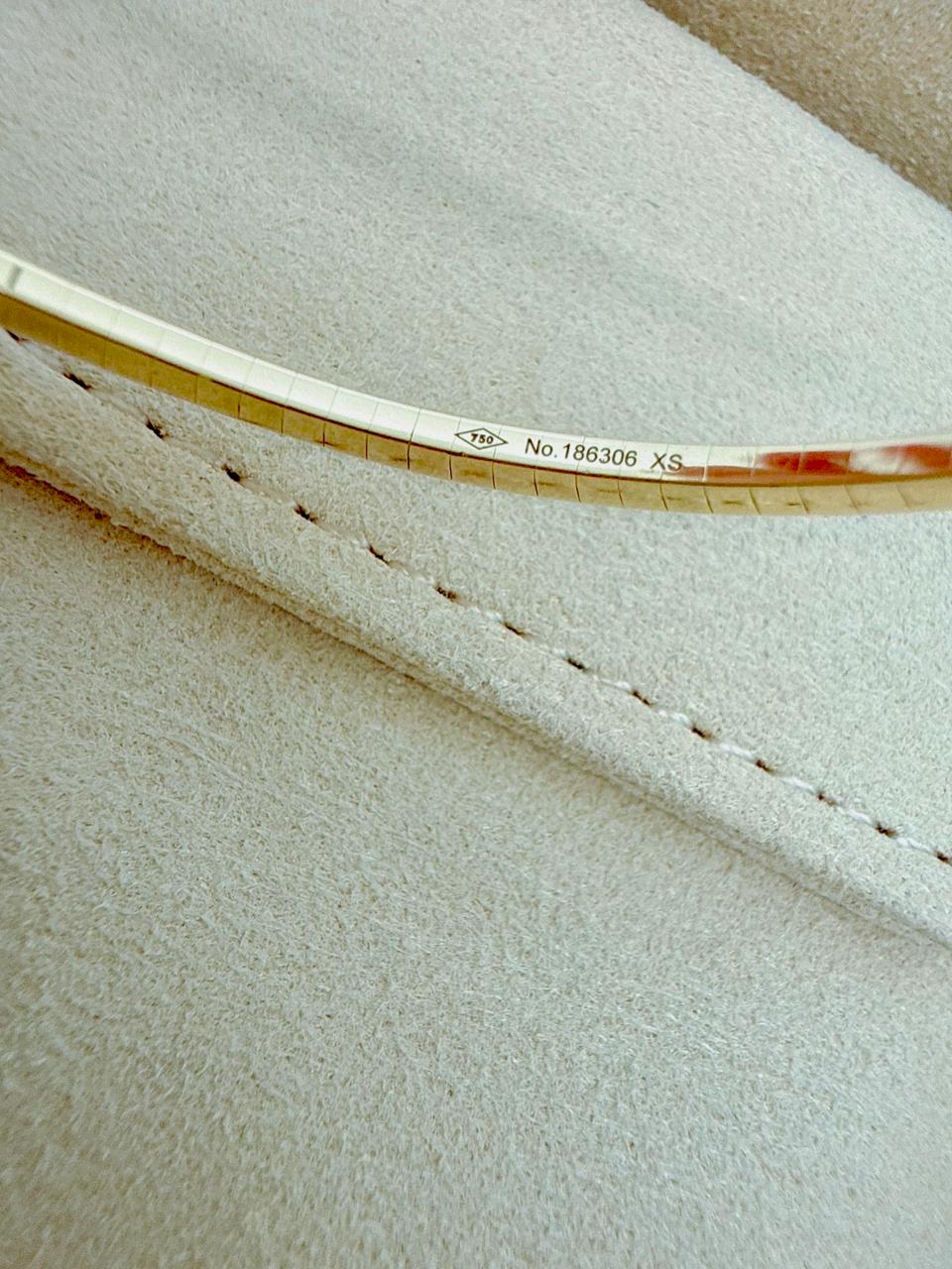 OPAL PINK AND YELLOW GOLD CLEO DIAMOND SLIM SLIP-ON BRACELET