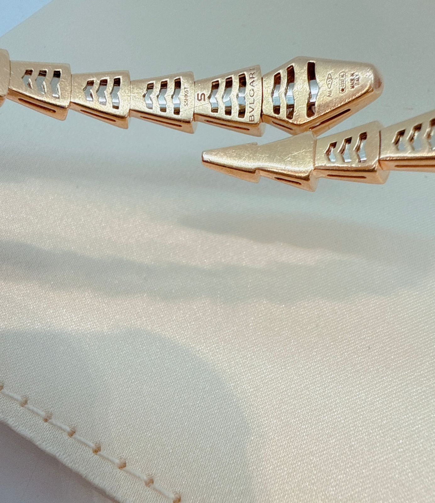 18K ROSE GOLD SERPENTI VIPER DIAMOND BRACELET AND RING SET