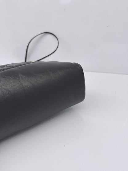 BLACK LAMBSKIN LEATHER LARGE CHANEL 31 SHOPPING BAG GOLD HARDWARE