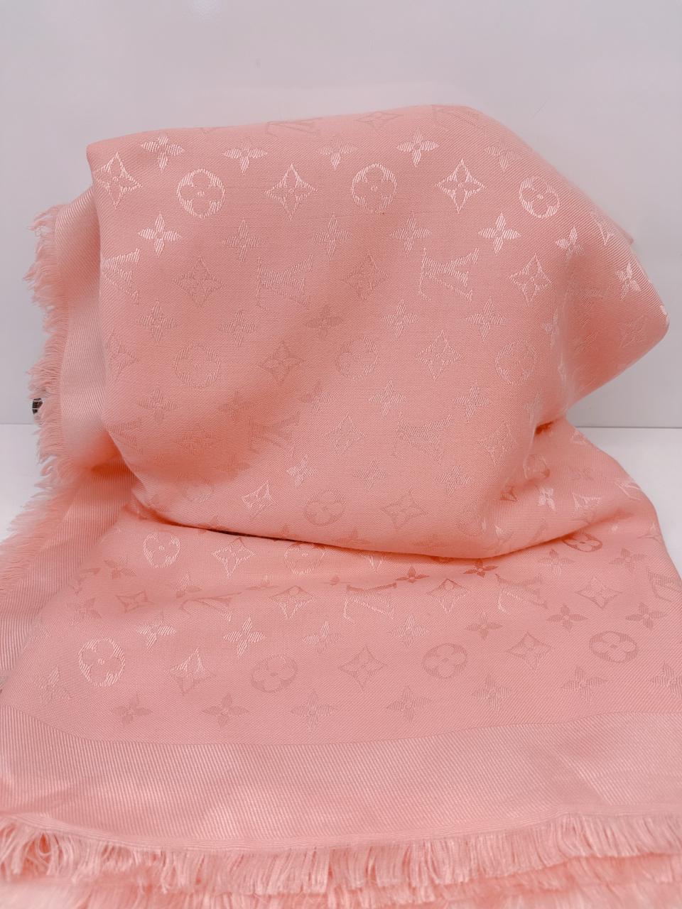 ROSE PALE MONOGRAM CLASSIC SHAWL