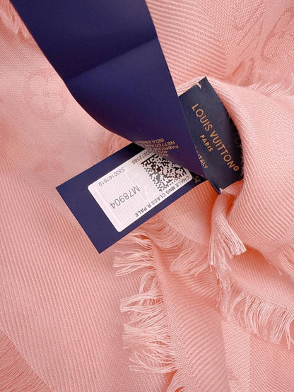 ROSE PALE MONOGRAM CLASSIC SHAWL
