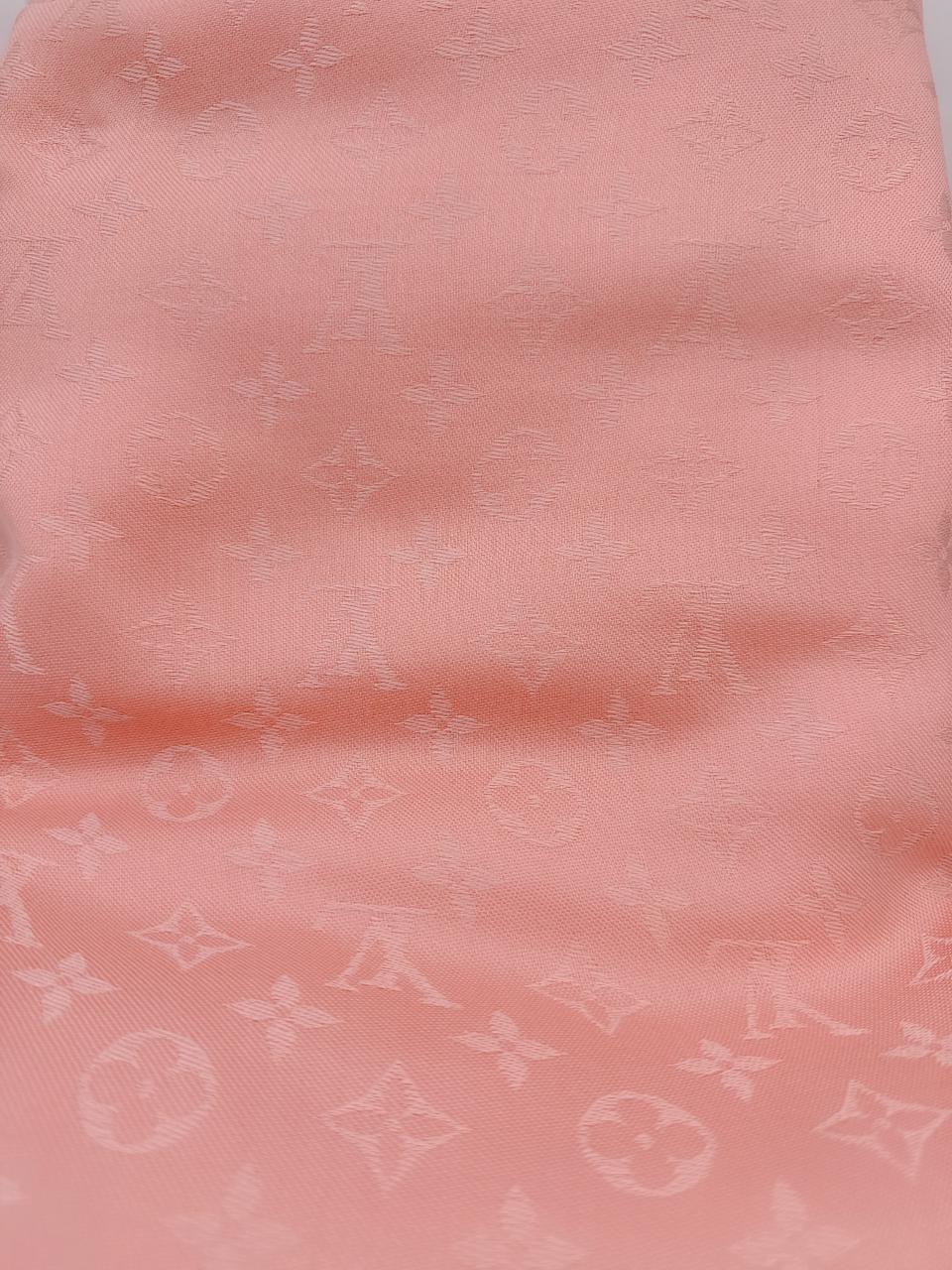 ROSE PALE MONOGRAM CLASSIC SHAWL