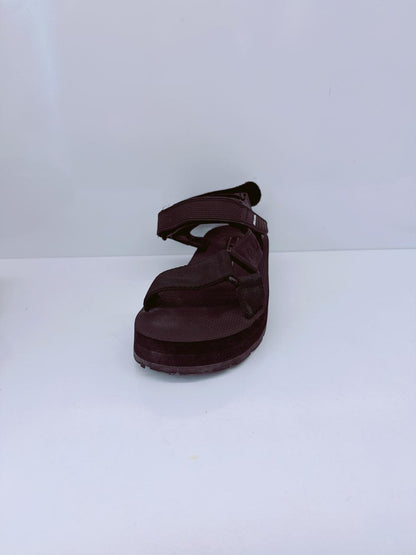 BLACK VELCRO STRAP SANDALS 38
