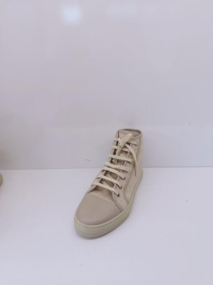 OFF WHITE GG CANVAS AND LEATHER LACEUP HIGH TOP SNEAKERS 41
