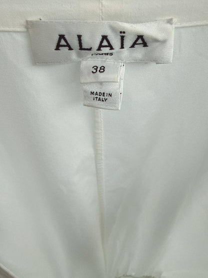 WHITE BELTED DRESS 38