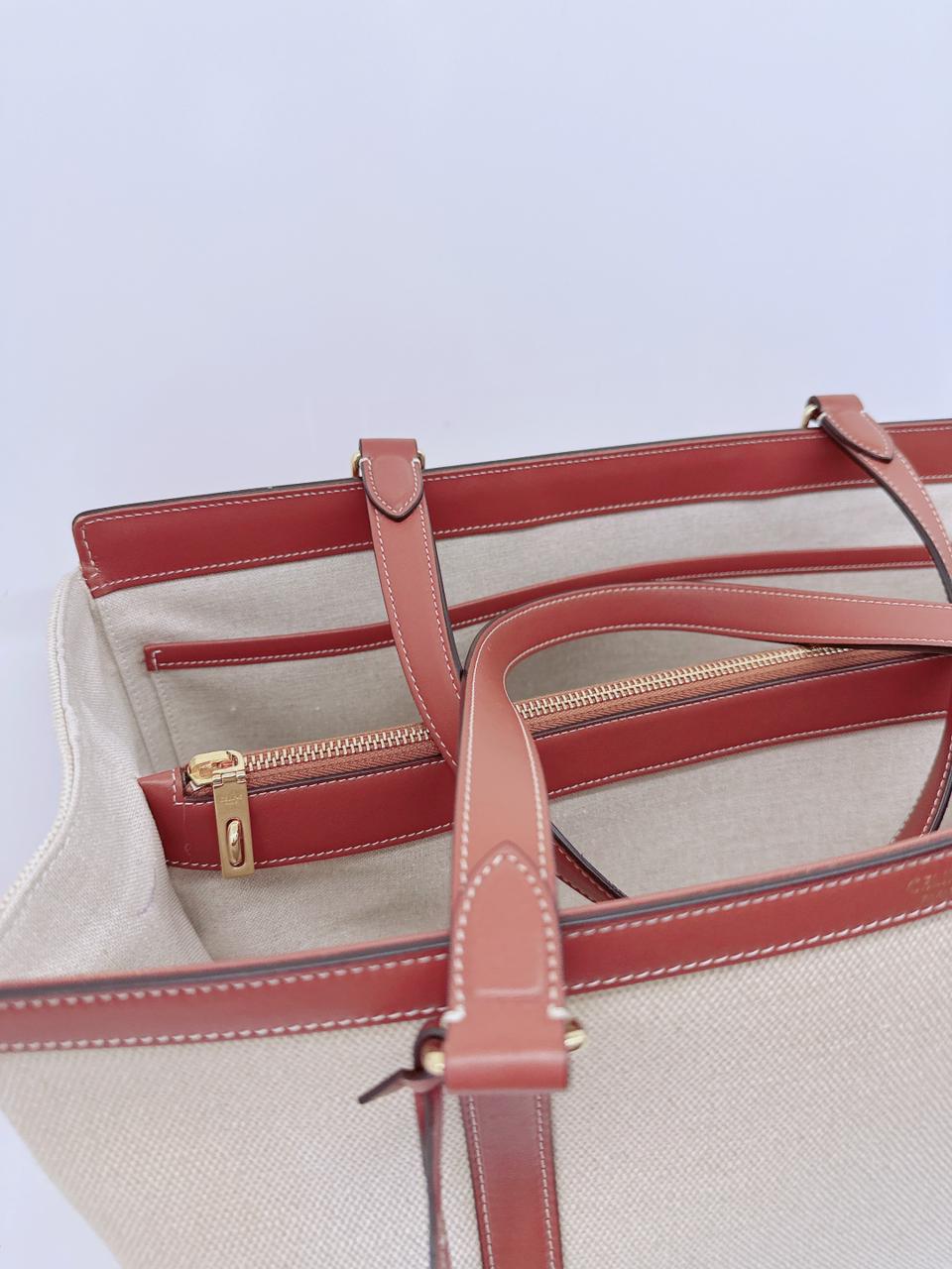 BEIGE MEDIUM CABAS 16 TOTE BAG
