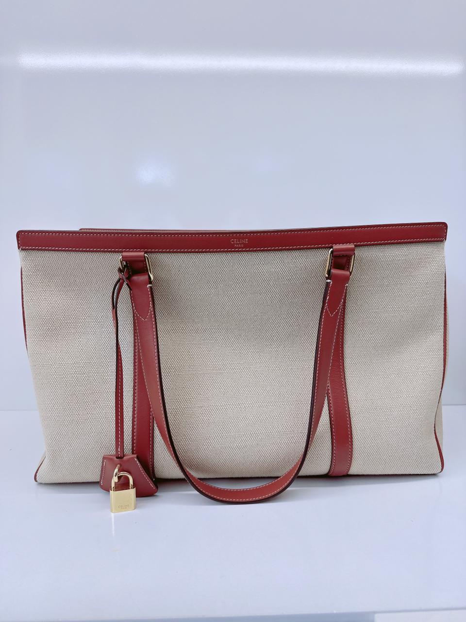 BEIGE MEDIUM CABAS 16 TOTE BAG