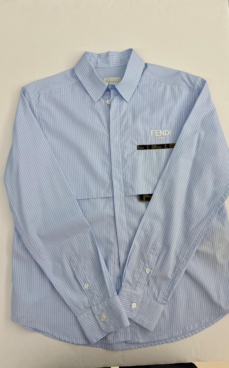 LIGHT BLUE MULTI STRIPE FF CASPER SHIRT
