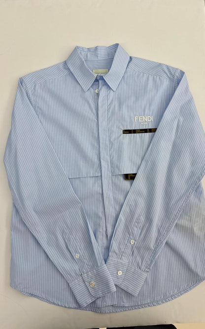 LIGHT BLUE MULTI STRIPE FF CASPER SHIRT