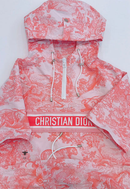 PINK IVIERA SHORT SLEEVED HOODED JACKET S