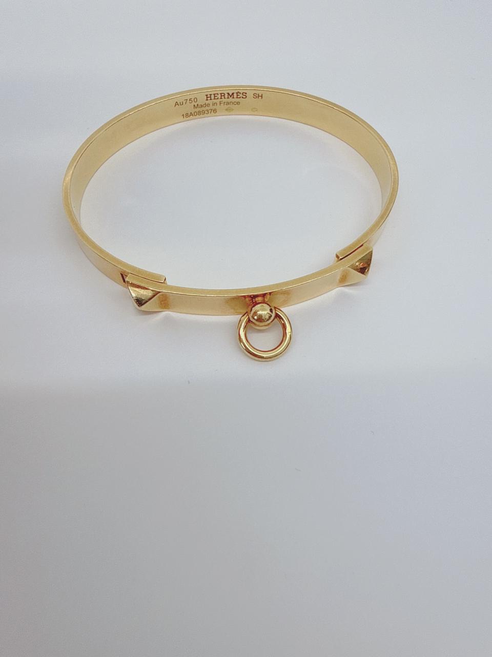 18K YELLOW GOLD COLLIER DE CHIEN BRACELET S
