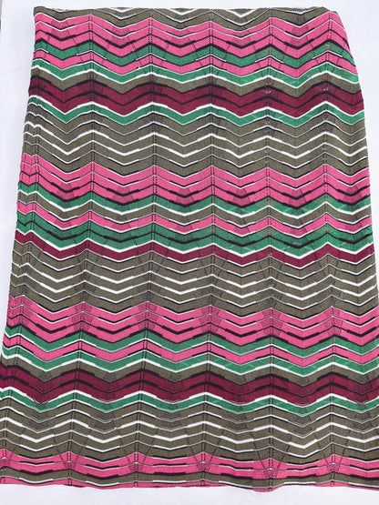 PINK MULTI STRIPED LONG KNIT DRESS 40