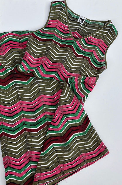 PINK MULTI STRIPED LONG KNIT DRESS 40