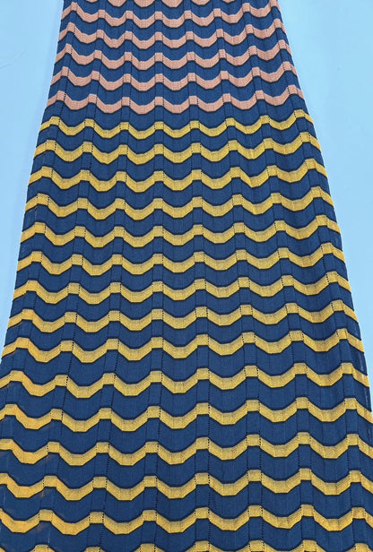 MULTICOLOR PATTERENED KNIT MAXI DRESS 40
