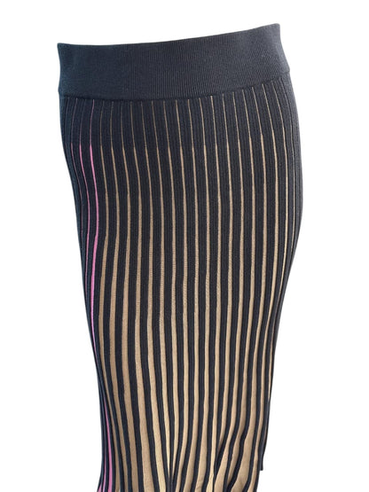 TRICOLOR KNIT SKIRT M