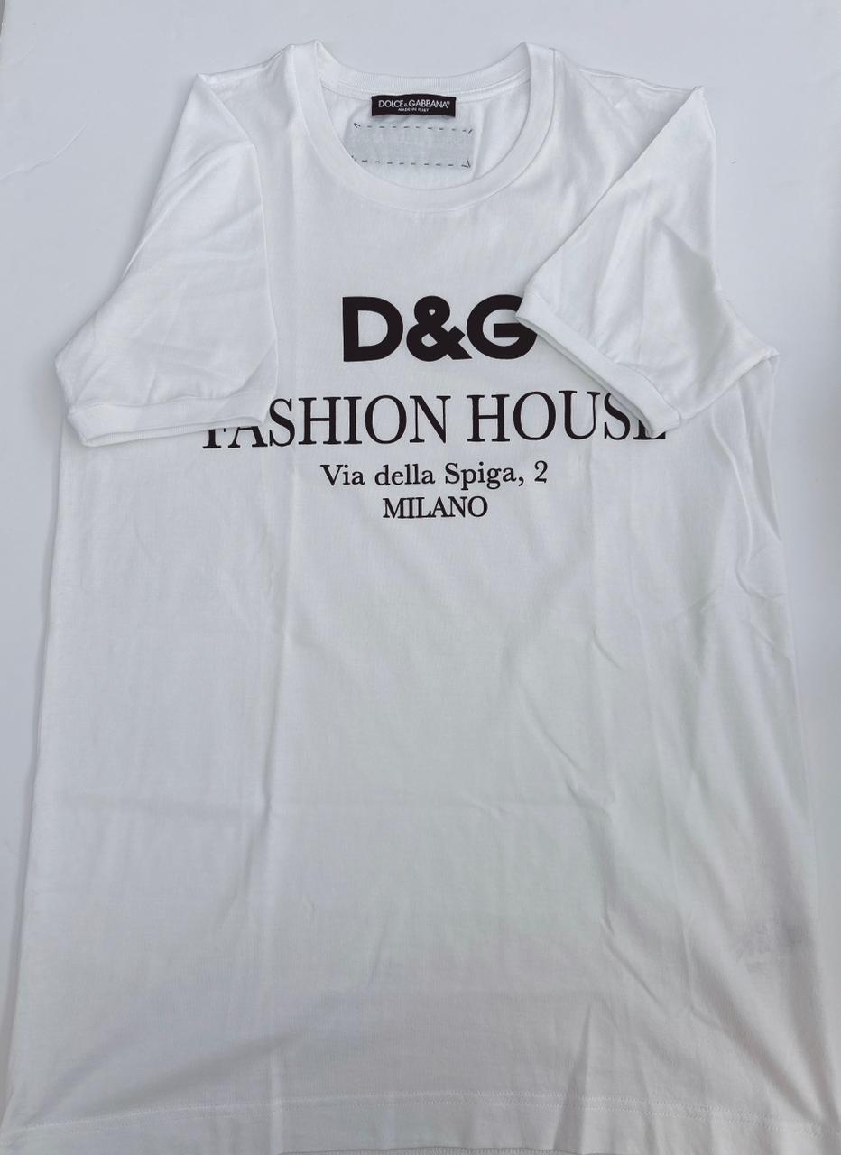 WHITE COTTON JERSEY T-SHIRT 38