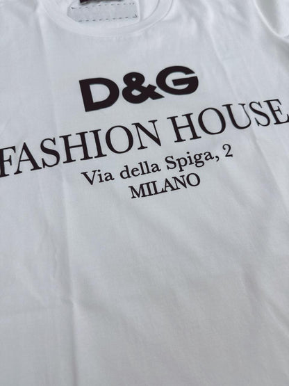 WHITE COTTON JERSEY T-SHIRT 38