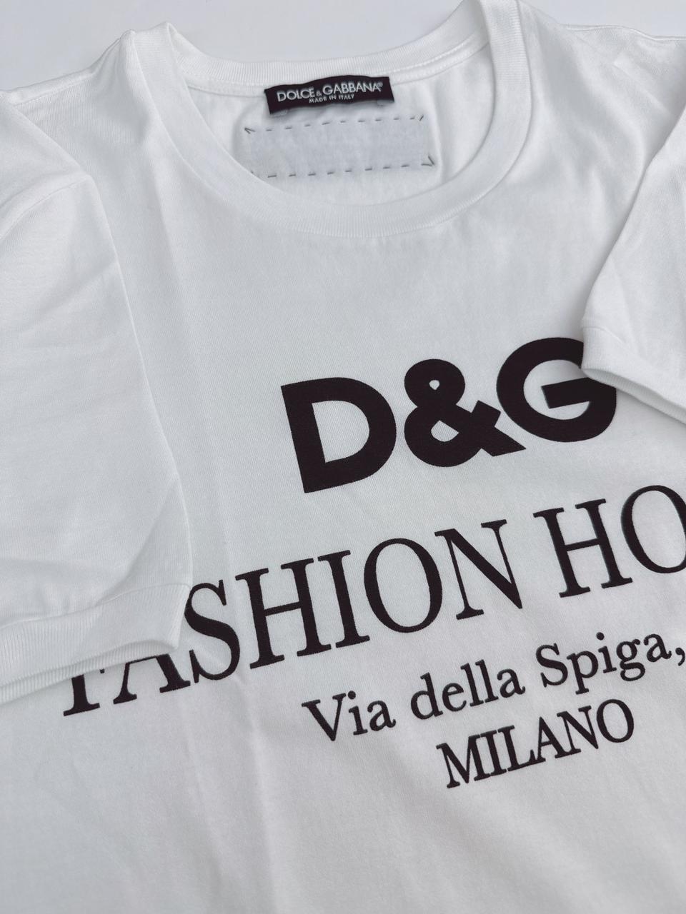 WHITE COTTON JERSEY T-SHIRT 38