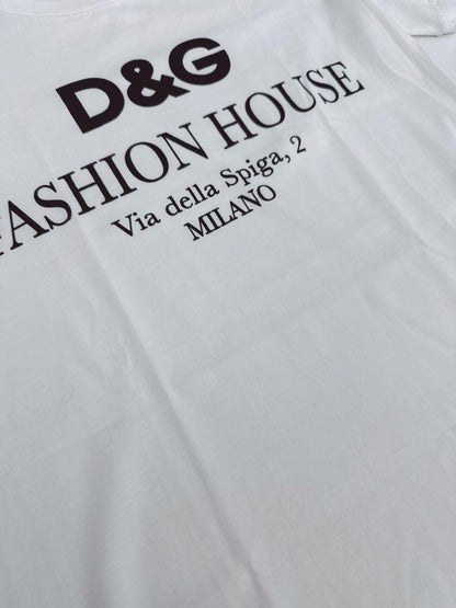 WHITE COTTON JERSEY T-SHIRT 38