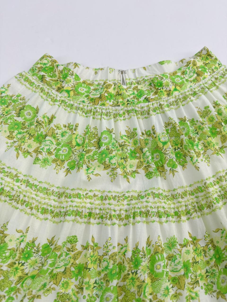 JOLENE CHEVRON COTTON VOILE SHIRT AND SKIRT SET AU 6